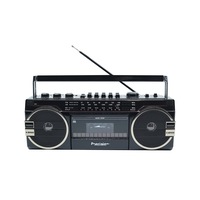 Portable Bluetooth Cassette Player Retro Boombox AM/FM Radio Black PA-4000-BLK