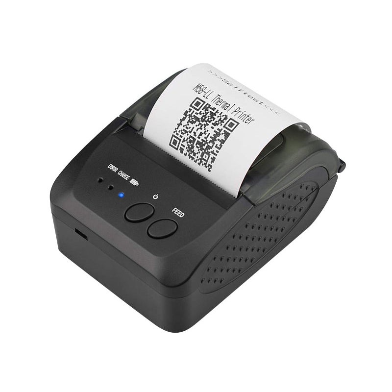 Buy ANDOWL 58mm Portable Thermal Printer Bluetooth Rechargeable Battery ...