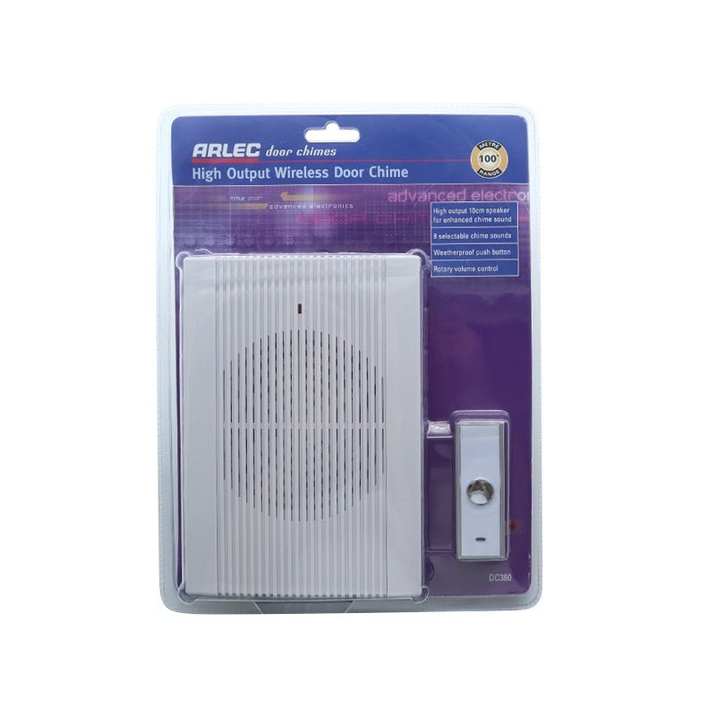 Buy Arlec High Output Wireless Door Chime 100m Range Door Bell 8 Chime