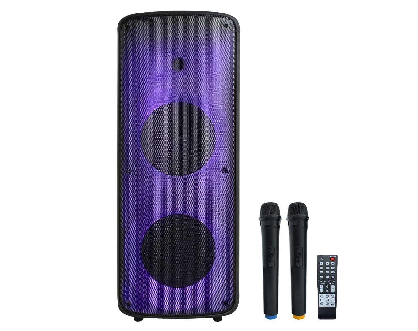 Buy EDEN Bluetooth Karaoke Speaker with Dual Wireless Microphones ED ...