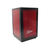 Freedom Cajon Box Drum Wooden Percussion Box Padded Case Red DB01-RED