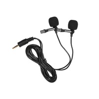 Dual Omni-Directional Lapel Lavalier Microphone for Smartphones 3.5mm Jack TMMB02