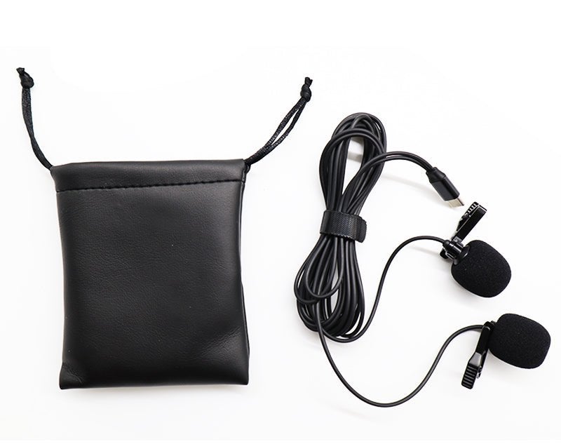 Dual Omni-Directional Lapel Lavalier Microphone for Smartphones TMMB02