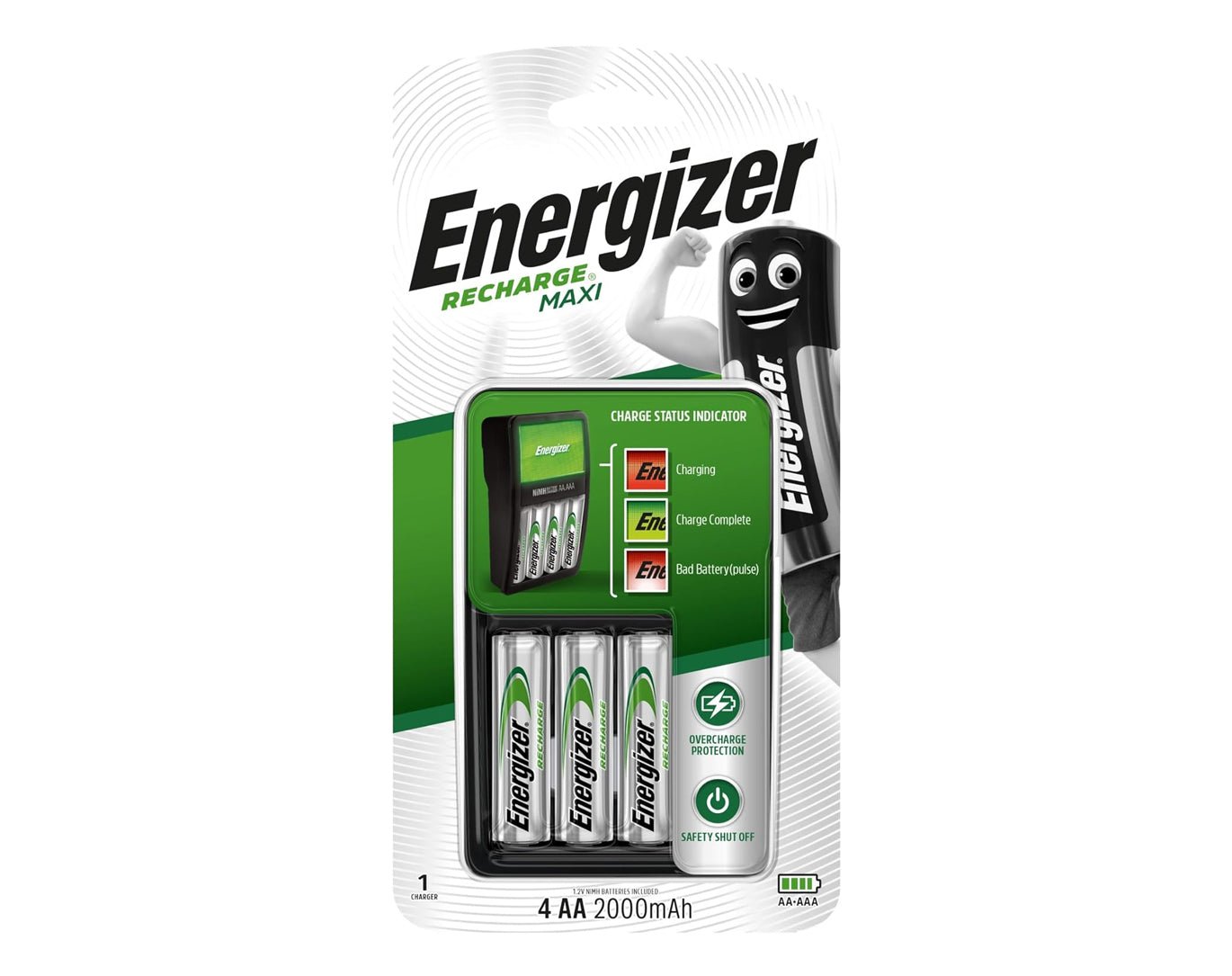 Energizer Maxi AA AAA Battery Charger Rechargeable Australia