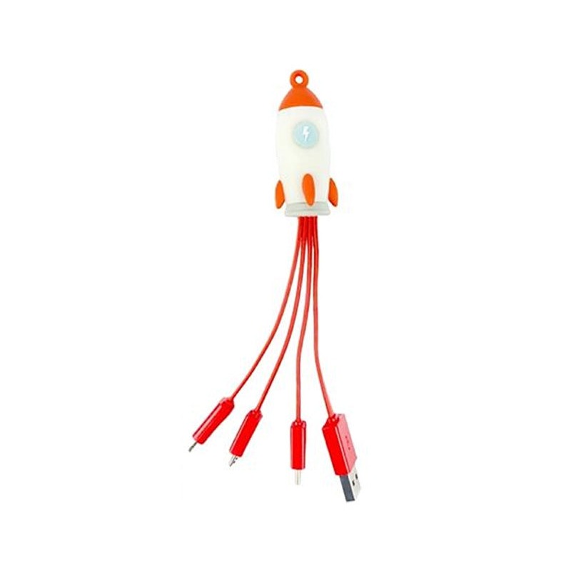 Buy Multi Cable Rocket USB Micro USB Type C Lightning Data Charge - MyDeal