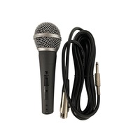 Precision Audio Wired Microphone 5m XLR 1/4" Jack Cable Soft Case M58