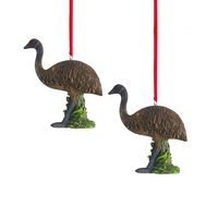 Australiana Christmas Emu Hanging Figure 8cm (Set of 2)