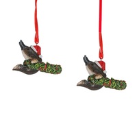 Australiana Platypus Arms Out Christmas Hanging Figure 8cm (Set of 2)