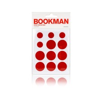 Bookman Red Sticky Bicycle Frame Reflectors