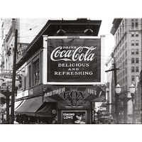 Coca-Cola Landscape Atlanta Glass Board