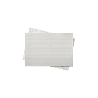 Katie Leamon Desk Planner Weekly B5 Grey Grid