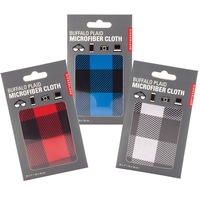 Kikkerland Buffalo Plaid Microfiber Cloth (Set of 3)