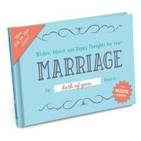 Wishes, Advice, and Happy Thoughts for Your Marriage Wedding Shower Fill in the Love Book