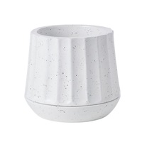 Matira Fluted Geometric Ceramic Planter 24cm