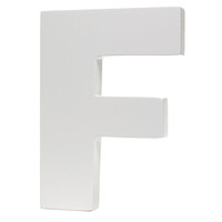 Splosh Wooden Large White Letter F
