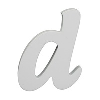 Splosh Wooden Small White Letter D