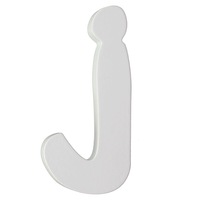 Splosh Wooden Small White Letter J