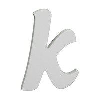 Splosh Wooden Small White Letter K