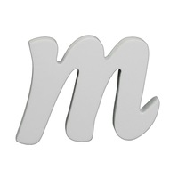 Splosh Wooden Small White Letter M