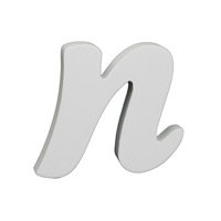 Splosh Wooden Small White Letter N