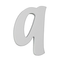 Splosh Wooden Small White Letter Q