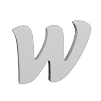 Splosh Wooden Small White Letter W