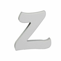Splosh Wooden Small White Letter Z
