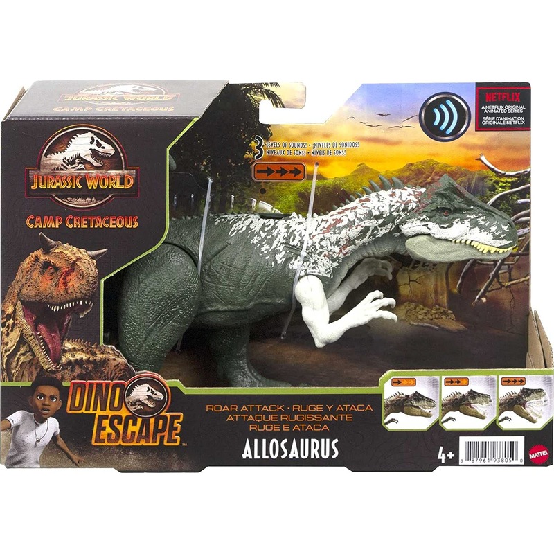 Buy Jurassic World Camp Cretaceous Roar Attack Dino Escape Allosaurus Action Figure 3353