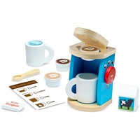 Melissa & Doug 11-Piece Brew and Serve Wooden Coffee Maker Set