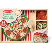 Melissa & Doug -167 Pizza Party Wooden Play Food Set With 54 Toppings