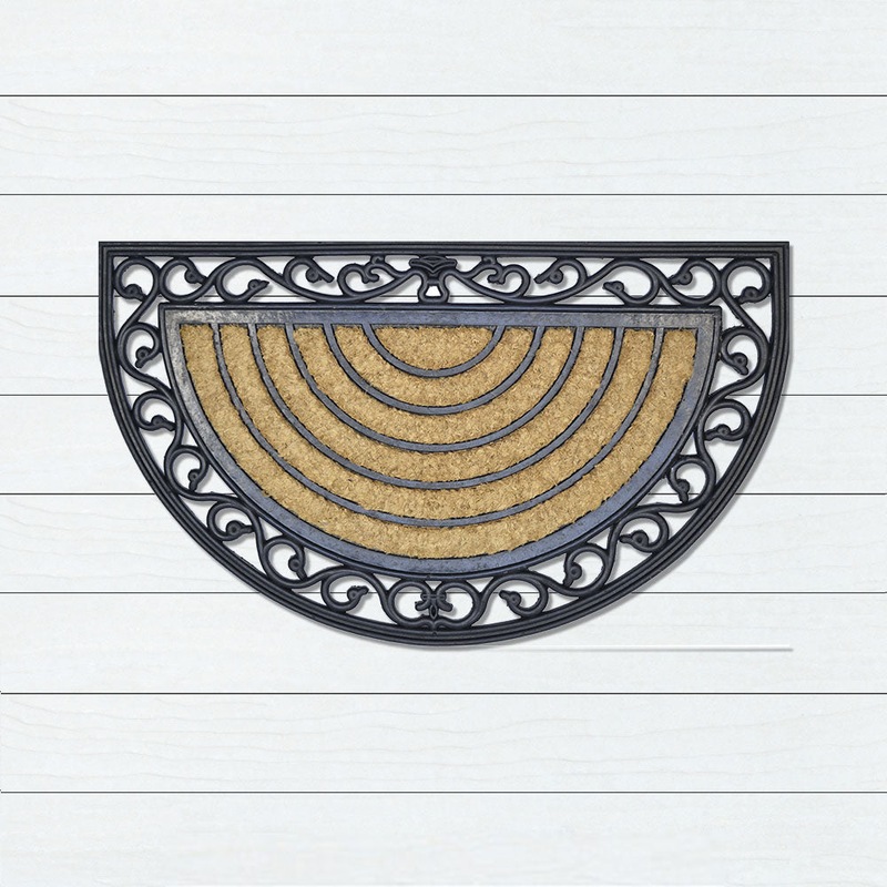 Buy Protractor Large Rubber & Coir Doormat, 75x120cm MyDeal