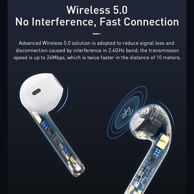 Buy Baseus Encok W04 TWS Wireless Earbuds bluetooth 5.0 Earphone Touch ...