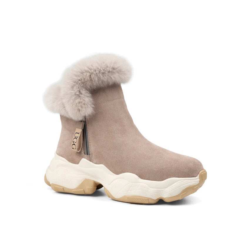 Buy OZWEAR UGG BELINDA ANKLE FUR SNEAKER - MyDeal