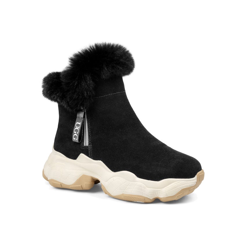 Buy OZWEAR UGG BELINDA ANKLE FUR SNEAKER - MyDeal