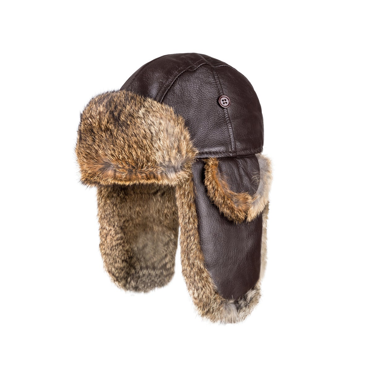 Ugg Kids Vintage Rodeo Leather Rabbit Fur Aviator Hat Ozwear Ugg
