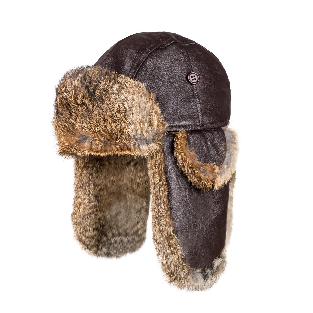 Ugg Vintage Rodeo Leather Rabbit Fur Aviator Hat Ozwear Ugg