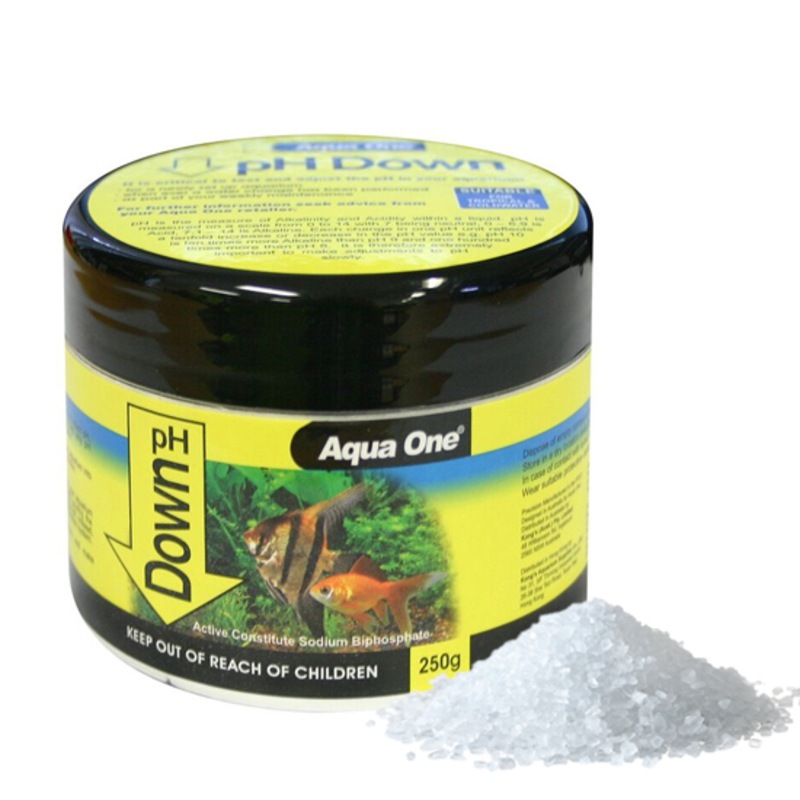 Buy Aqua One Aquarium pH Down Powder Buffer 250g MyDeal