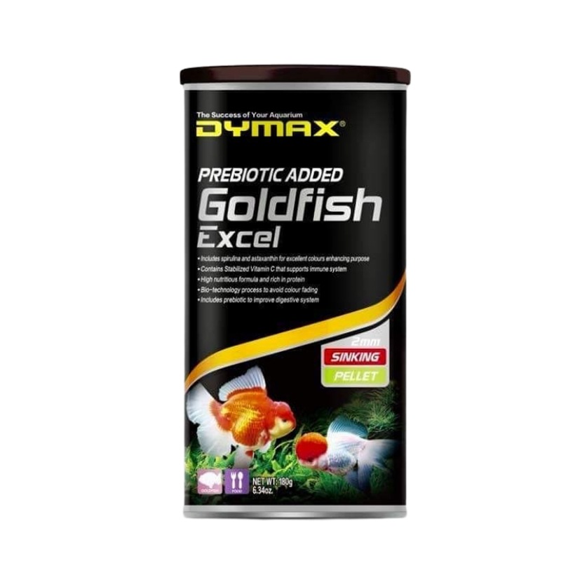 Buy Dymax Goldfish Excel Premium Sinking Aquarium Fish Food 180g 2mm