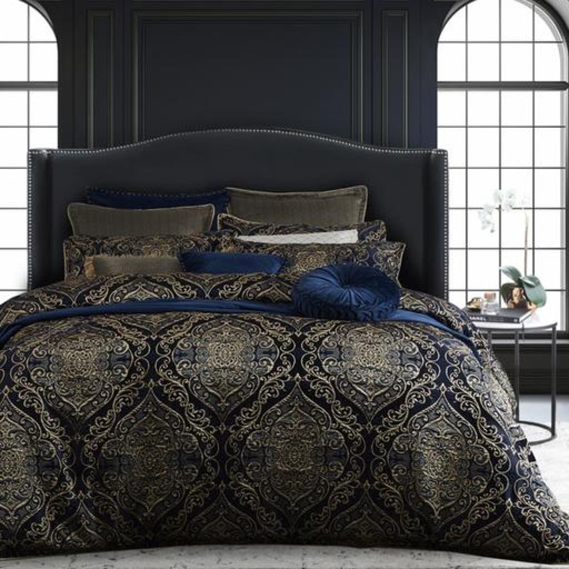 Buy Davinci Peron Night Duvet Doona Quilt Cover Queen Size MyDeal