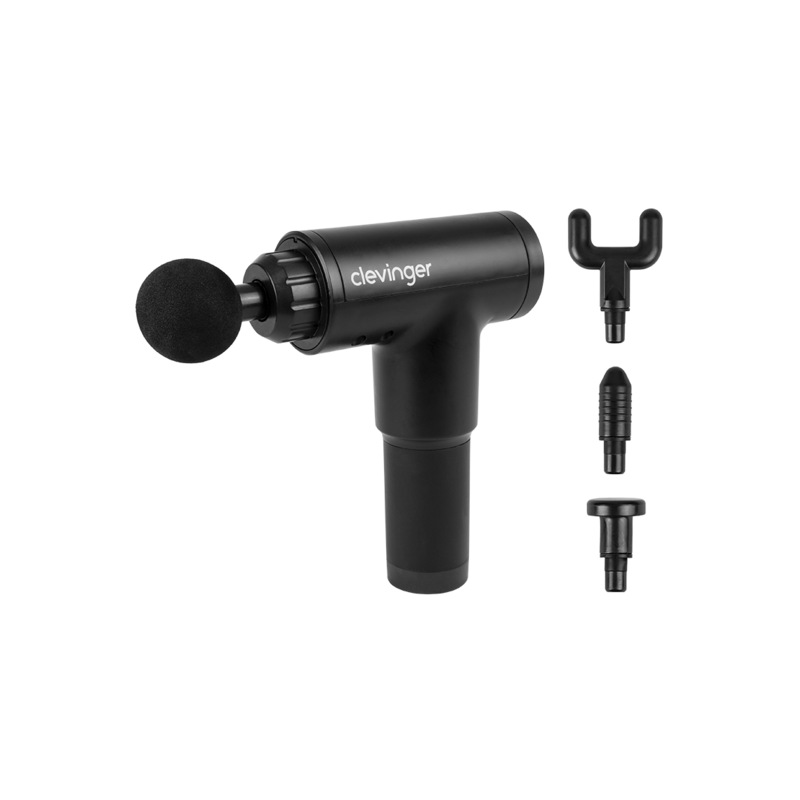 Buy Clevinger Impact Therapy Massage Gun includes 4 Heads [ EL0083 ] MyDeal