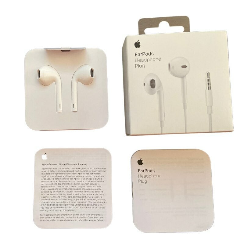 Buy Original Apple Earpods with  Headphone Plug- Model A1472 - ( 3  Pack ) - MyDeal
