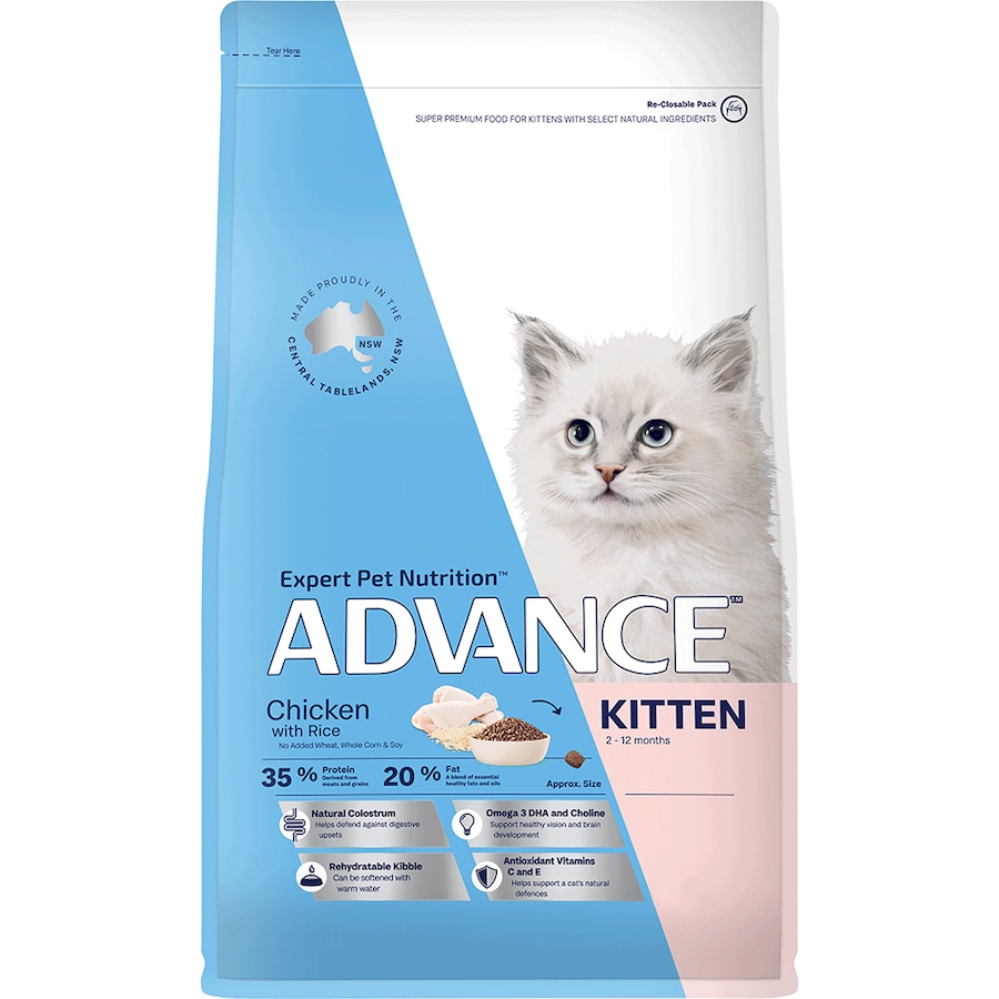 Advance 3kg Kitten Growth Dry Food - Chicken Flavour for Cats Under 12 Months