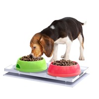 Ant Proof Plate for Dog & Cat Food Bowl - Rectangle 18x30cm