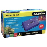 Battery Air Pump 250 Splash Resistant 150L/H (Aqua One)
