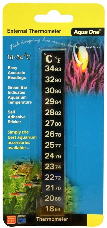 Aqua One Digital Stick On Thermometer for Aquariums Fish Tanks
