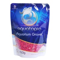 Aquarium Coloured Gravel for Fish Tanks - 450g - Red (Aquatopia)