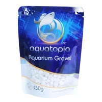 Aquarium Coloured Gravel for Fish Tanks - 450g - White (Aquatopia)
