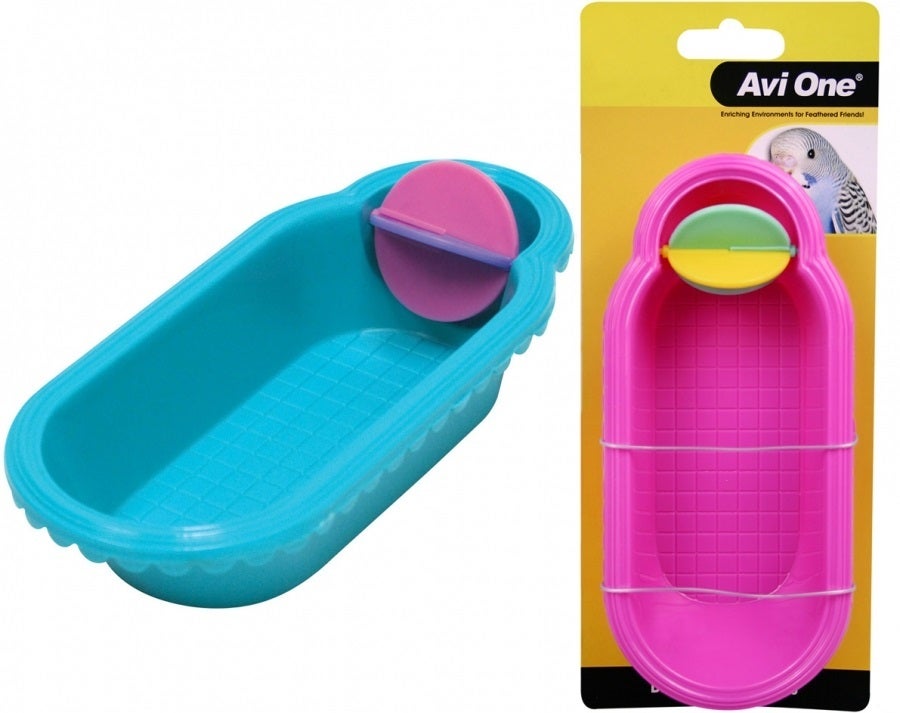 Avi One Bird Toy Fanciful Bath with spinner