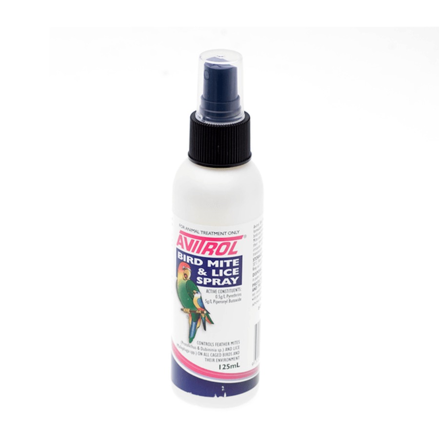 Avitrol Bird Mite & Lice Spray 125ml - For Caged Birds