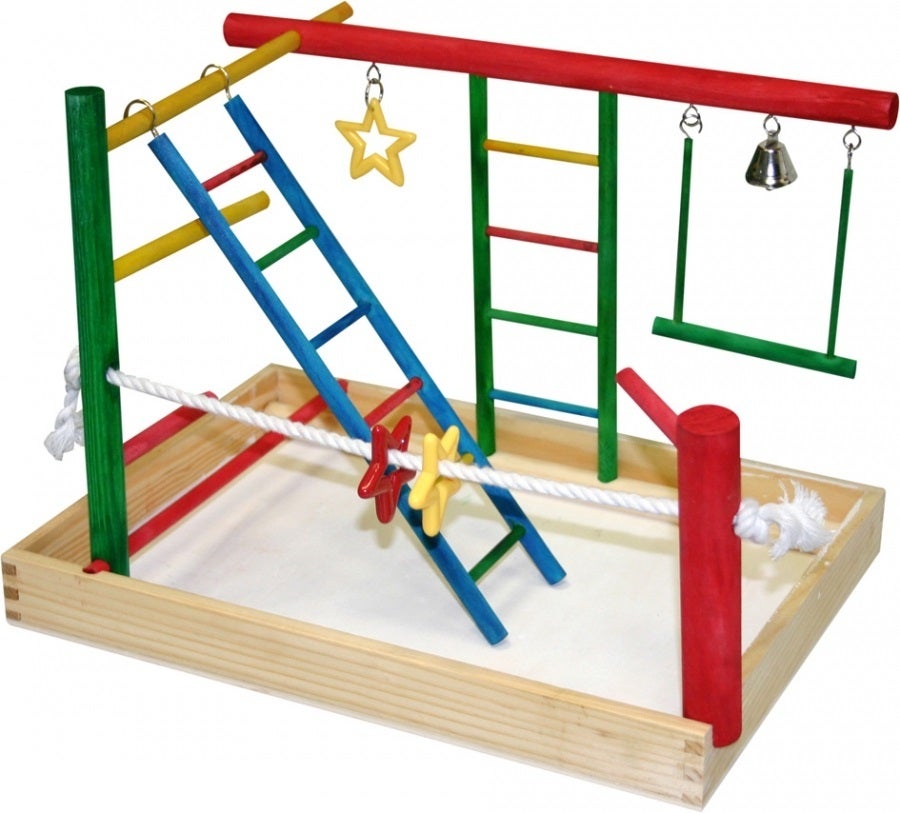 Medium Activity Centre Toy Play Gym for Birds by Avi One